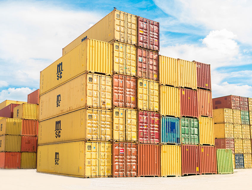 shipping containers for international trade