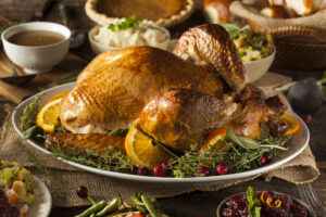 Thanksgiving turkey and food waste sustainability.